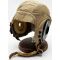 WWII AN-H-15 Khaki Cotton Flight Helmet