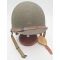 WWII era M1C Paratrooper Helmet and Liner