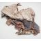 WWII era German ME-109 Fabric Dug Relic Parts