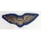 WWII AAF English Made Bullion Pilots Wing On Blue Background