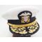Vietnam era Navy Admiral's White Visor Cap