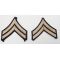 WWII era US Army Twill Corporal Rank Chevrons