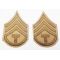WWII era Khaki Tech Sergeant Rank Chevrons