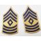 Korean War era 1948 Pattern First Sergeant Combat Arms Rank Chevrons