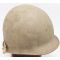 Late war WWII M1 Helmet and Liner Rear seam, Swivel bale Schlueter Stamped