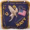 USS Louisiana Silk & Wool  Patriotic Pillowcase