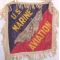 Marine Corps Aviation Silk & Wool  Patriotic Pillowcase