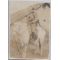 WWII Japanese Army Enlisted Soldier On Horseback Photo