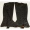 Meiji Era Japanese Naval Landing Force Black Leather Leggings